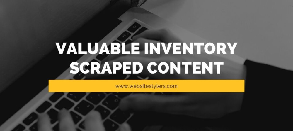 Valuable Inventory Scraped Content on Google Adsense